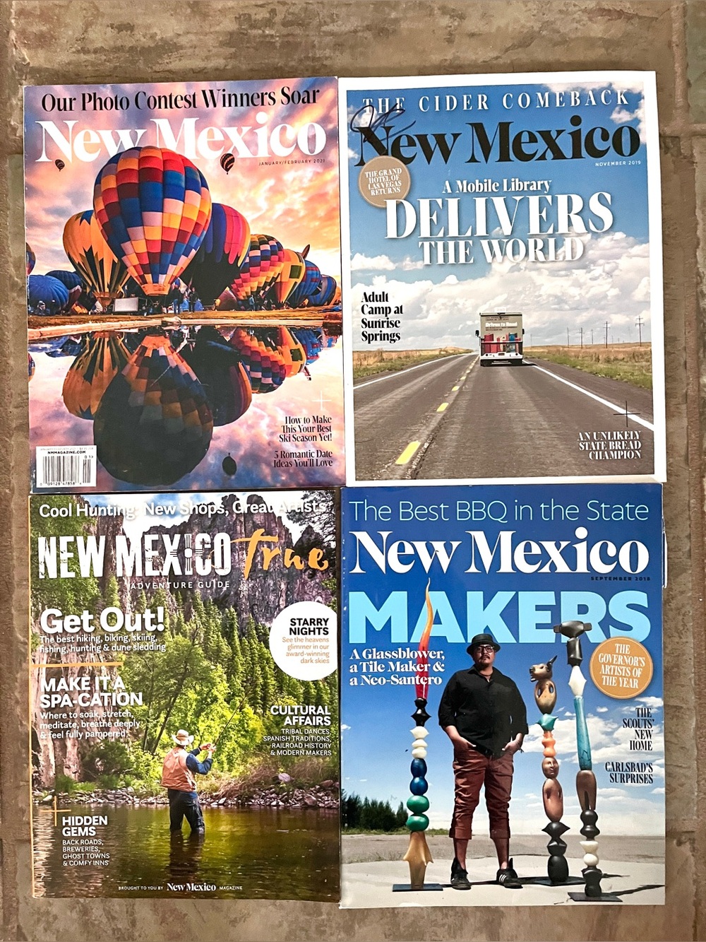 4 New Mexico, New Mexico True Magazine Set. Inspiring, Stunning, come visit!!
